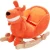 Import Lovely customized plush fox rocking animal horse stuffed with pp cotton baby walker toy from China