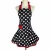 Import Lovely Sweetheart Red Retro Kitchen Aprons Woman Girl Cotton Polka Dot Cooking Salon Pinafore Vintage Apron Dress Christmas from China