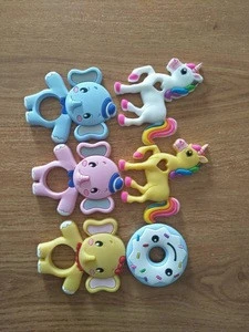 Low MOQ 100%silicone teether baby teething toys and baby toys, animal teethers