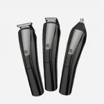 Low Noise Large Capacity Battery Barber hair clipper set for men Rechargeable buy Electric hair trimmer set private label