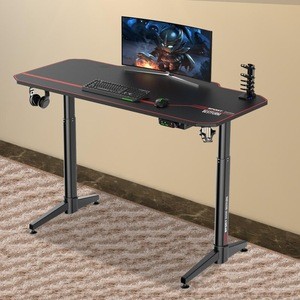 Luxury 55 Inches Electric Mechanical   LED Design  Adjustable Gaming   Desk,PC Computer Desk