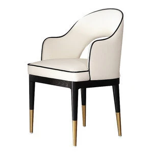 luxury leather hotel restaurant chair