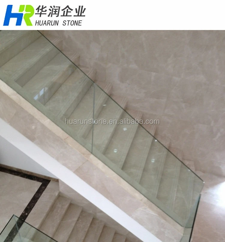 Luxury Limestone and Marble Stair, Building Indoor Stair, Interior Design Stair