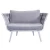 Import Luxury Modern Outdoor Furniture Sets Patio Grey Rope Garden Sofa from China