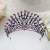 Import Luxury Purple Crystal Crown Baroque Rhinestone Tiara and Crown Bridal Crown Headband from China