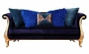 Luxury royal blue color sectional hotel furniture living room sofa FC-S006