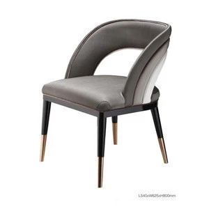 Luxury velvet fabric dining chair