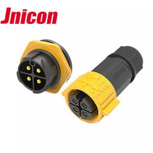 M25 4pin Waterproof Connector with Dust Cover, Multi - pin Male Plug and Female Socket For Led Lighting Power