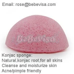 Magic Organic Jelly Fiber Facial Exfoliating konjac Sponge in Cosmetic Puff