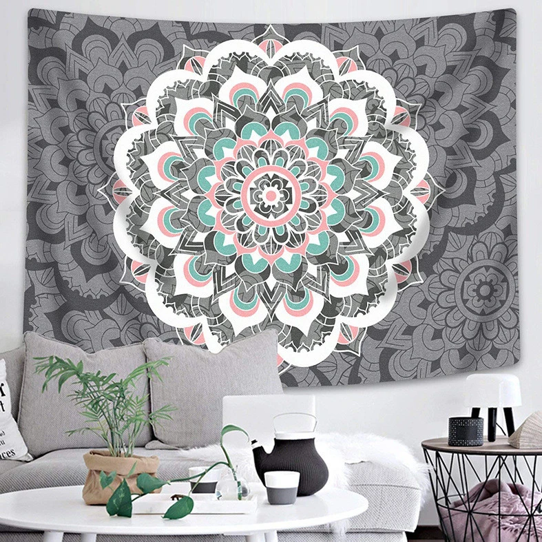 Mandala Series Printed Home Tapestries Wall Hanging Beach Towel Beach Tapestries