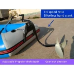Manual outboard motor Small marine thruster Hand-operated power propeller