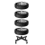 Import Manual push wheel Tree Car Wheel Tire Holder Rack Rim Storage Stand Rack with 3pcs wheels from China