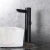 Import Matte Black Bathroom Sensor Faucet Touchless Brass Basin Mixer Tap from China