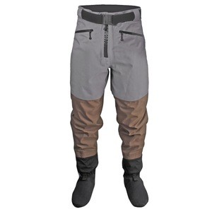 Men Breathable Stockingfoot Waterproof Waist High Pant Wader for Fishing Hunting Trousers