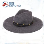 men's winter warm felt fedora hat