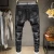 Import Mens Black Ripped Stretch Skinny Denim Jeans from China