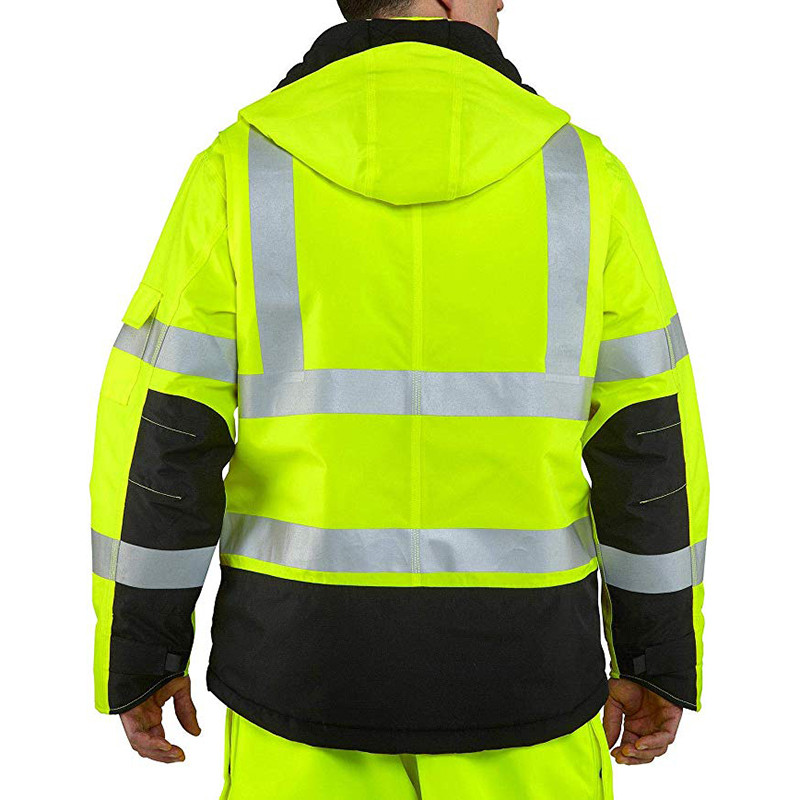 Buy Mens High Visibility Waterproof Class 3 Insulated Safety Jacket ...