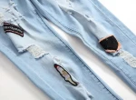 Mens ripped jeans for foreign trade new mens skinny jeans