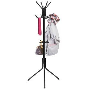 Metal Coat Rack 12 Hooks Display Hall Tree for Clothes Hats and Bags