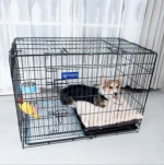 Metal Pink Soft Fashion Purple Black Silver Top White Blue Pet Dog Cage Carriers