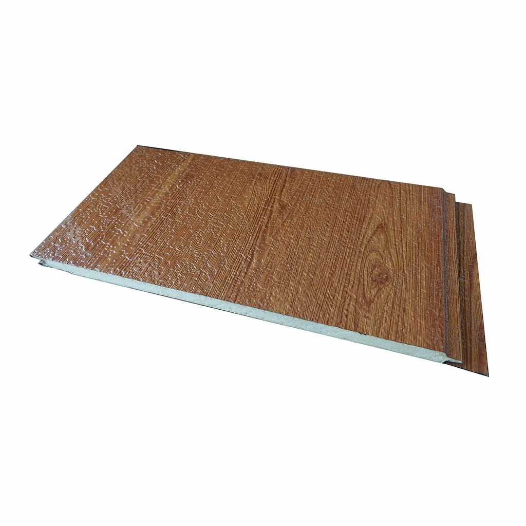 metal siding panel 16mm 20mm pu sandwich panel prefab house wood vein best supplier