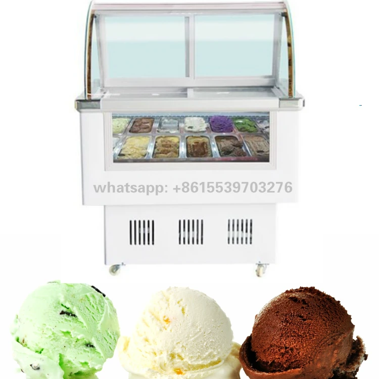 Mini 110v Italian Gelato deep freezer showcase,ice cream refrigerators freezers for USA