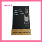 mini creative wooden Bar price blackboard with table chalkboard