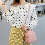 Mini multifunction Litchi Pattern PU Leather Backpack Women Messenger Bags Crossbody Portable Handbags For Women Shoulder Bags