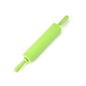 Mini  Size Non-Stick Silicone Rolling Pins with wooden handle for Baking Tools