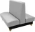Import MMD American design dining booth furniture restaurant double side sofa from China