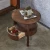 Import Modern Bedroom Sets Wooden Round Shape Nightstands With Drawer from China