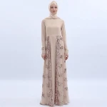 Modern  fashion  islamic clothing turkey evening dresses luxurious sequined skirt abaya kaftan muslim dress islamic clothing