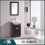 Import modern ground pvc bathroom furniture in white brown red color from China