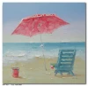 Modern Natural Scenery Sea With Beach Canvas Stretched Oil Painting Wall Art