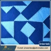 Modern simple design decorative geometric pattern seat cushion for rattan sofa with patchwork