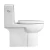 Import Modern white dual flush bathroom toilet equipment ceramic one piece wc toilet bowl from China