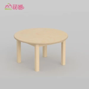 Moetry  TUV Certificated Wood Child Care Furniture Comfortable School Tables And Chairs Company