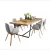 Import Morden wood dining table dining room furniture 1 table 4 chairs 6 chairs combination from China