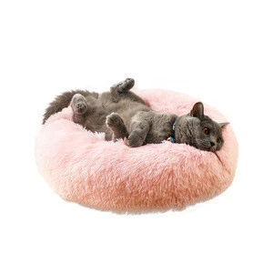 More Color and Size Available Fluffy Luxe Pet Bed for Dogs &amp; Cats, Anti-Slip Waterproof Base Machine Washable Durable