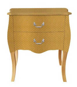 Mother of pearl classic golden and silver wood PU leather nightstand with drawers