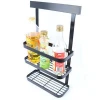 Multifunction New Style Wall Mounted  Type  Free-Punch Stainless Steel Kitchen Storage Spice Rack