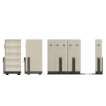 Multifunctional Mechanic Mobile File Steel Plate Material OEM & ODM 30 Cpts Office Equipments