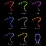 Multiple color fiber optic led decorative fiber optic lamp waterproof led fiber optic small flat light