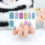 Nail Supplies Popular Pattern Gel Glue 3D Jewelry Nail Sticker In Sticker&Decals Wholesale