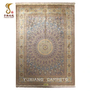 Nanyang Yuxiang 9X12ft Finest Quality Luxury Persian Handmade Silk Carpets and Rugs for Living Room