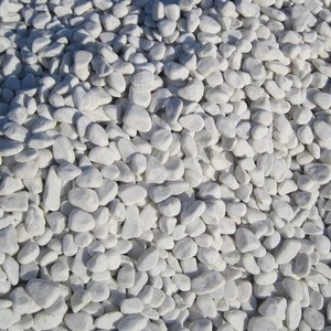 Natural granite tumbled small snow white pebbles