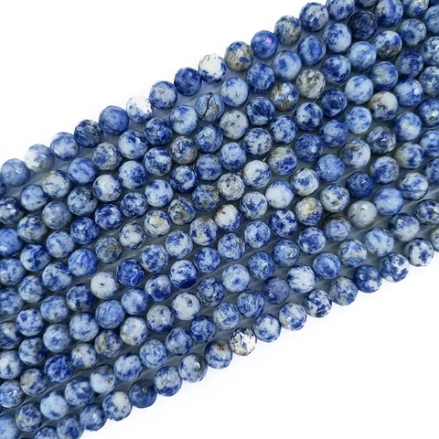 Natural Sodalite Stone Bead Necklace Loose Natural Gemstone Beads Necklace