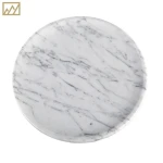 Natural Stone Resin Marble Serving Tray Jewelry Dried Fruit Plate Home Pearl Display Table Decoration Tray