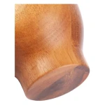 Natural wood pestle and mortar
