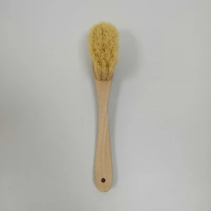 Natural wooden kitchen cleaning tools pan bowl  sisal cleaning dish brush